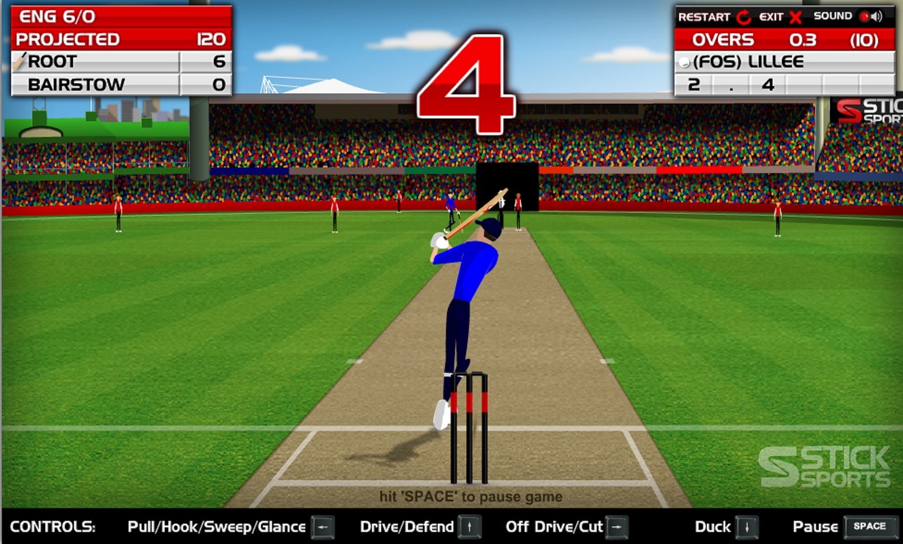 cricket games online pc